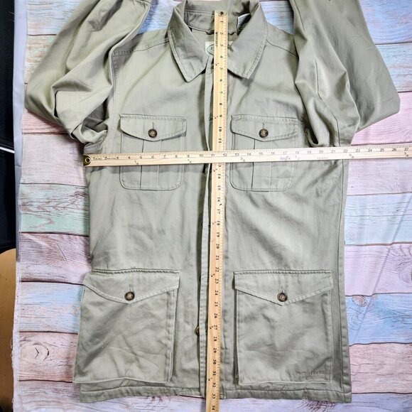 FM Allen Field Classic Safari Coat Jacket Canvas Twill Men's Medium - Picture 10 of 12